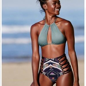 Vintage-inspired High Waisted Bikini Bottom